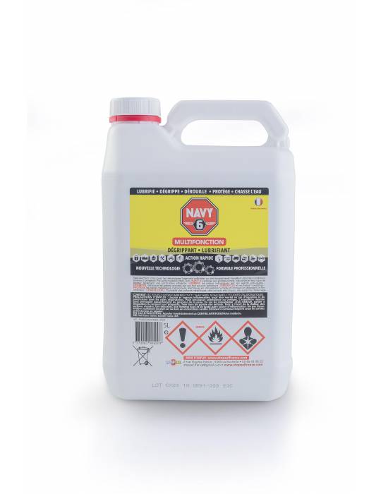 NAVY 6 dégrippant lubrifiant multifonction 5L STOPSEL UN3295