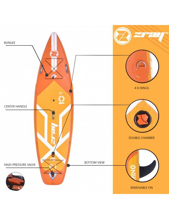 Pack paddle Zray SUP Fury F1 10'4''