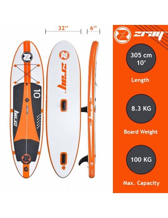Pack paddle Zray SUP WindSurf 10''