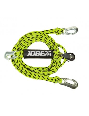 Jobe Rope Bridle Stainless Hooks Jobe V traction ski 1170 LBS 530 Kg crochets inox 