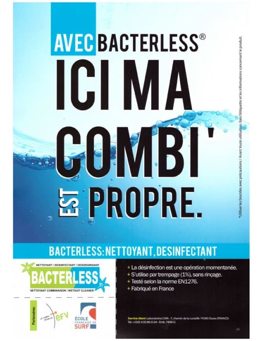 Bacterless nettoyant matériel nautique et montagne Bacterless