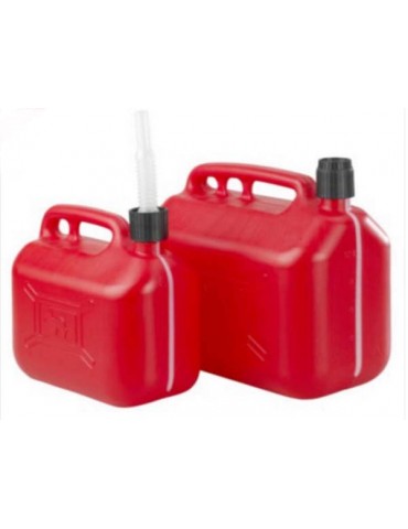 Jerrican en plastique pour carburant, 20L, ovale, rouge - Plateforme