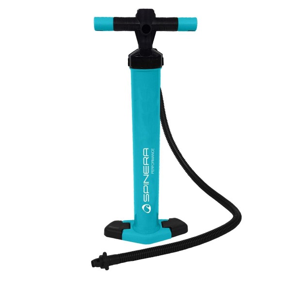Pompe à Air Double Action Apollo Pour Paddle SUP - Gonfleur 2x2 Litres Jusqu'à 2 Bars Avec Manomètre