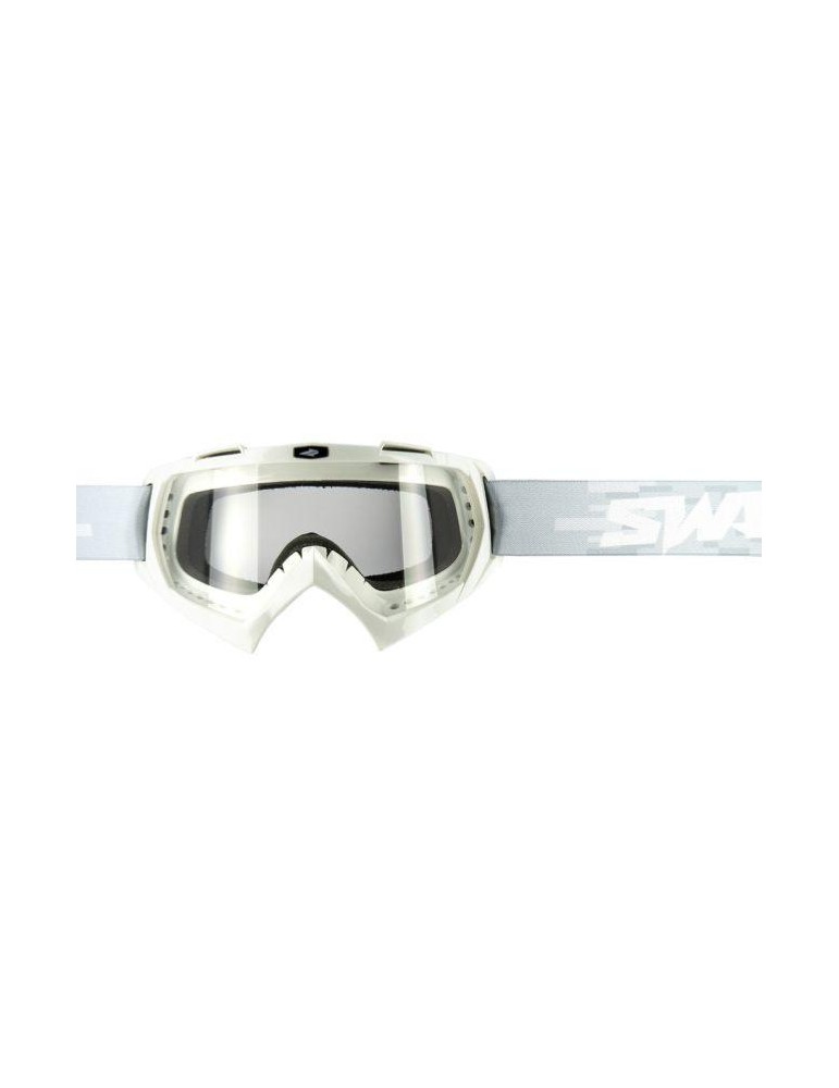 Masque cross jetski blanc/transparent - S-Line