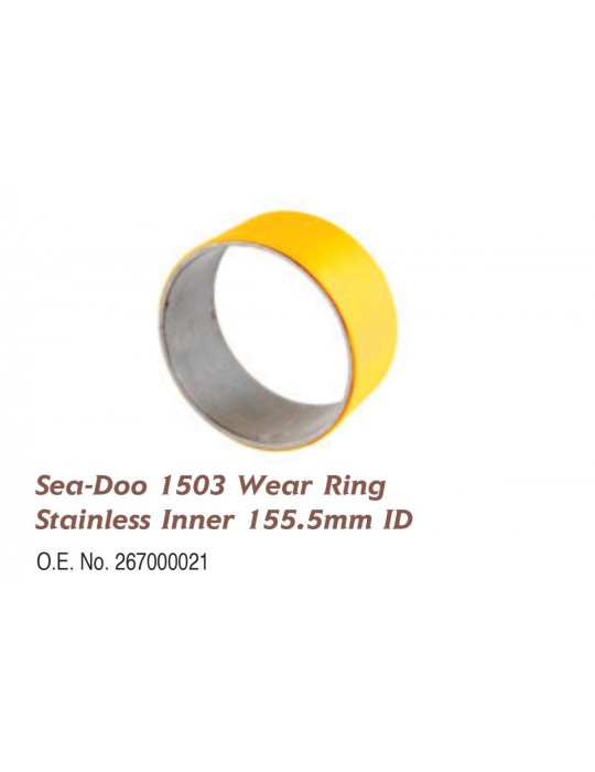 Bague d'usure Jet-Ski Sea-doo 1503 4-TEC 03-19 WSM intérieur inox 003-502S