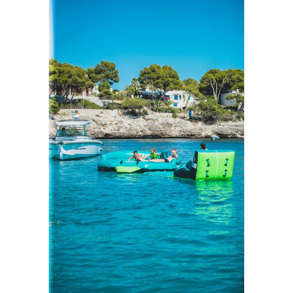 Tapis Flottant Jobe Manta - Auto-gonflant, Compact - Pour Piscine, Lac, Plage - Multicolore