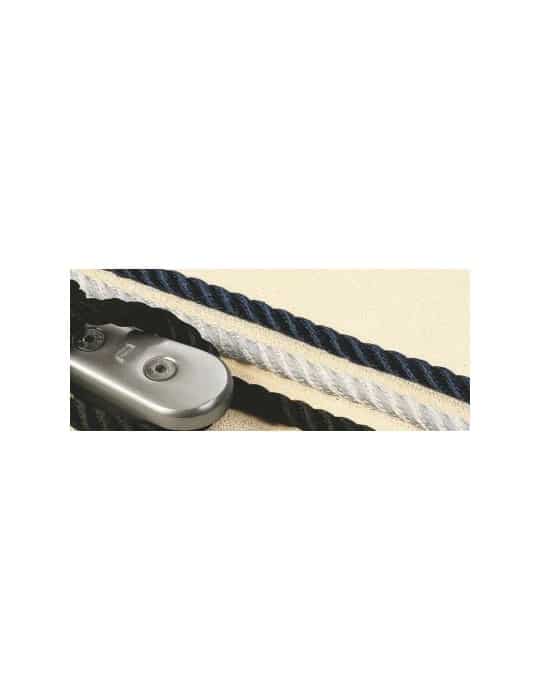 Bout cordage flottant multifilament 8mm blanc BOUT8MM