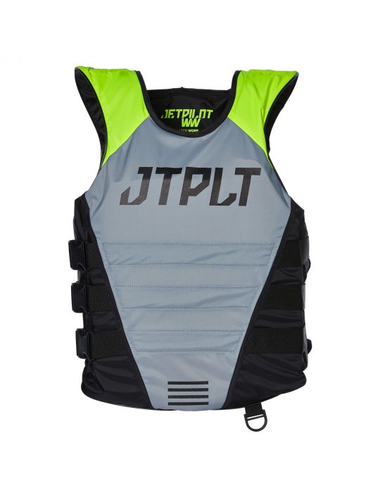 Gilet jet ski plastron Jetpilot RX Vault Nylon Vest Jaune / Gris / Noir 23101