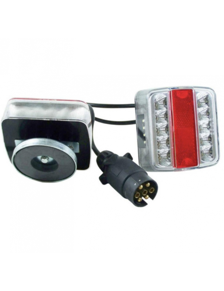 Rampe d'éclairage LED magnétique pour remorque