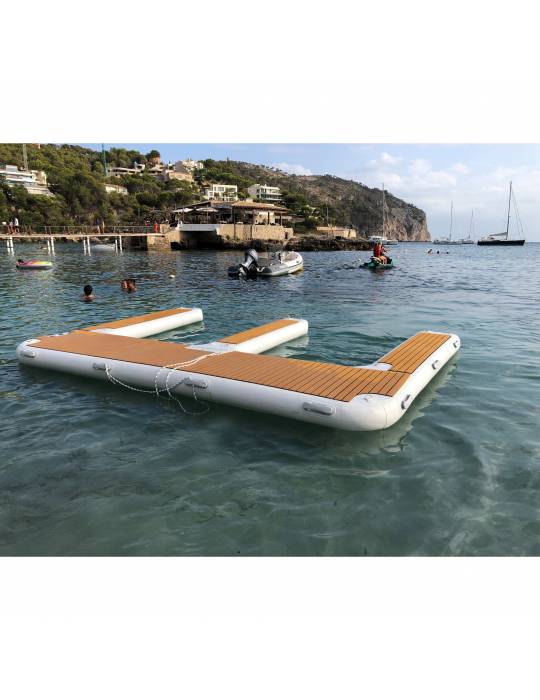 Ponton gonflable pour 2 Jet-Ski Yachtbeach 4.1m x 3m